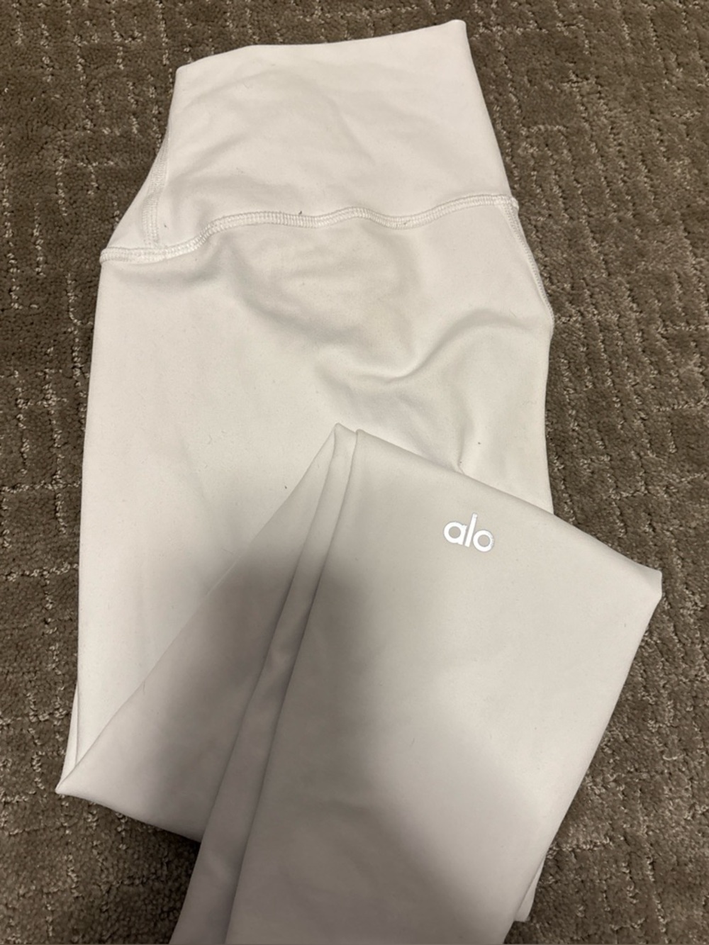 ALO Yoga high waisted white leggings